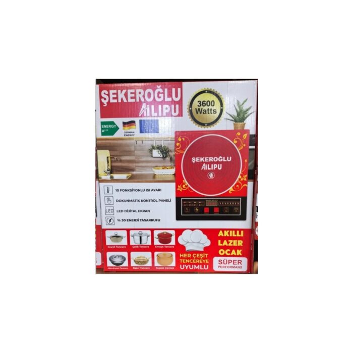Şekeroğlu Ailipu Bütün Tencereleri Kabul Eden Elektrikli Ocak 3600 Watt - Görsel 1