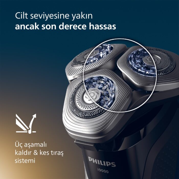 Philips X9002/30 I9000 Skinıq Pro İle Islak&Kuru Elektrikli Tıraş Makinesi - Görsel 5