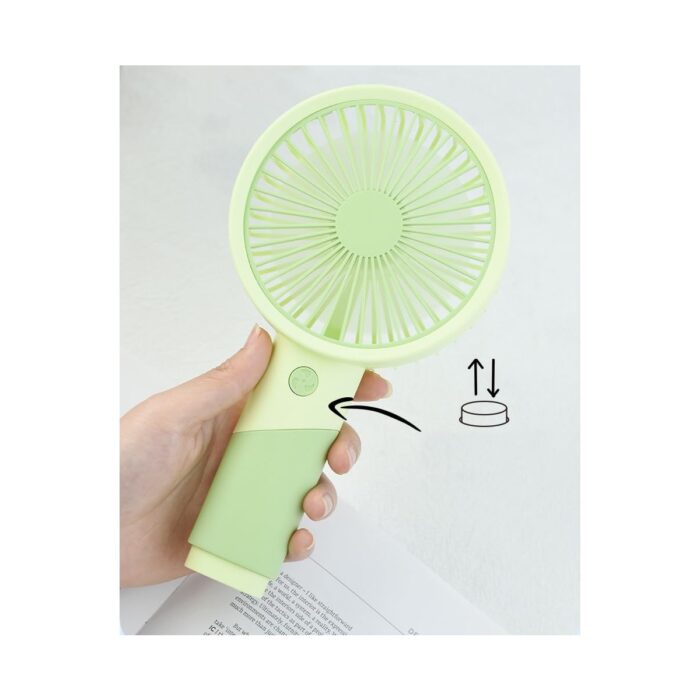 110000987034725.jpg Enshall Şarjlı Masa Üstü ve El Fanı Taşınabilir Şarjlı Edilebilir Mini Fan - Görsel 1
