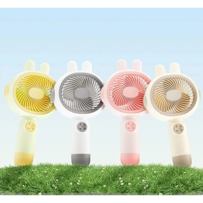 Enshall  Şarjlı, Taşınabilir, Soğutucu Mini El Fanı, 3 Kademeli Vantilatör Soğutucu - Görsel 2