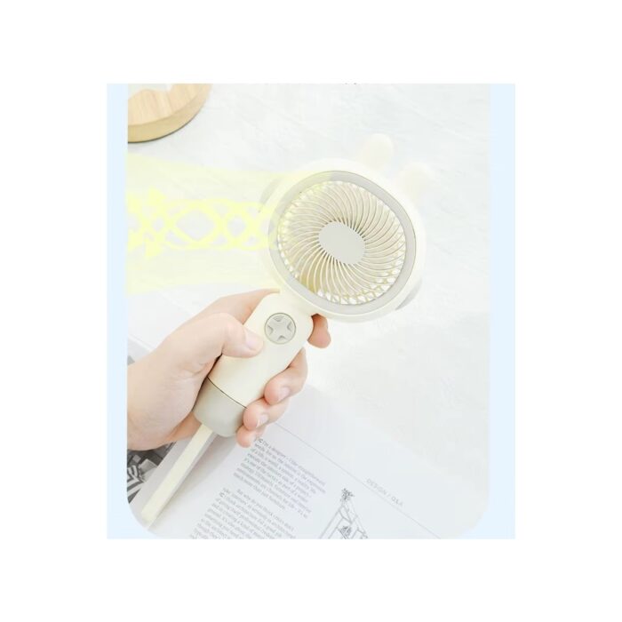 Enshall  Şarjlı, Taşınabilir, Soğutucu Mini El Fanı, 3 Kademeli Vantilatör Soğutucu - Görsel 3