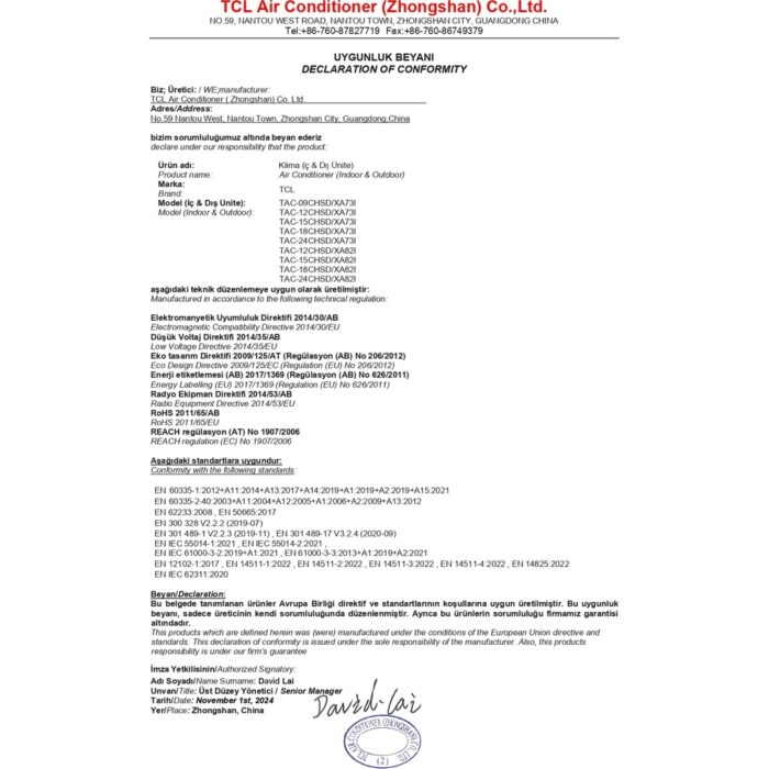 TCL Elite TAC-12CHSD-XA82I A++ Enerji Sınıfı 12000 BTU  Inverter Duvar Tipi Klima - Görsel 5