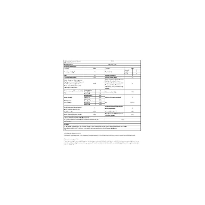 Vestel CMI 98322 S WIFI 9 kg 1200 Devir Çamaşır Makinesi - Görsel 2