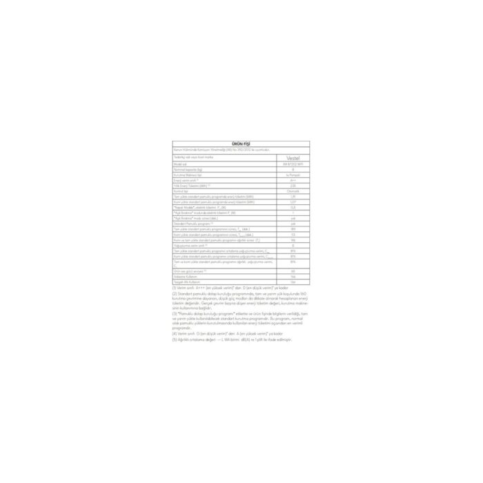 Vestel  KM 87202 WIFI 8 kg Kurutma Makinesi - Görsel 3