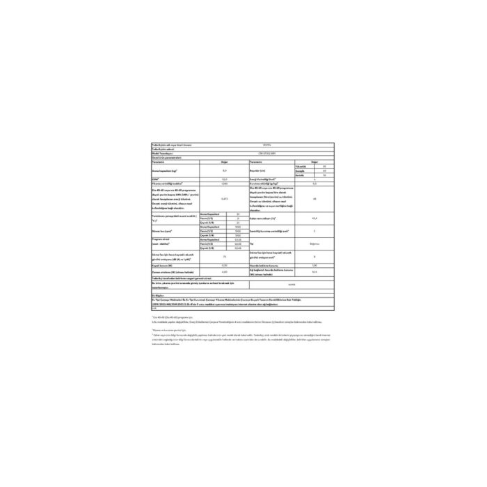Vestel CMI 87302 Wifi 8 kg 1000 Devir Çamaşır Makinesi - Görsel 4