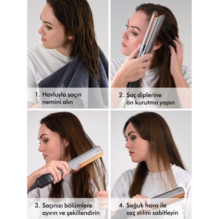 Dyson Airstrait™ Saç Düzleştirici (Ceramic Pink) - Görsel 3