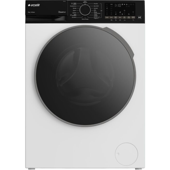 110000995415519.jpg Arçelik 12140 MX 12 kg A Enerji Sınıfı Çamaşır Makinesi 1400 Devir Hızı ile Hızlı Yıkama Özelliği - Görsel 1