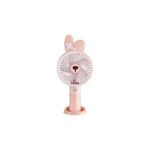 Enshall Model 3 Kademeli 5 Kanatlı Sevimli Mini Vantilatör Masaüstü ve El Fanı