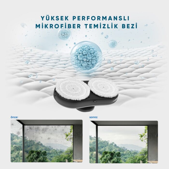 Şımart Akıllı Cam Temizleme Robotu Otomatik ve Çok Yüzeyli Kullanım - Görsel 4
