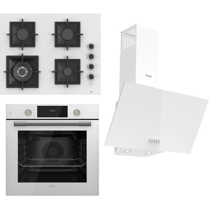 110000996578817.jpg Ferre Flameart Sc Serisi Beyaz Set (SC406-WFA + QMS63CB +D087 ) - 65 Cm'lik Kare Döküm Izgara-Wok - Görsel 1