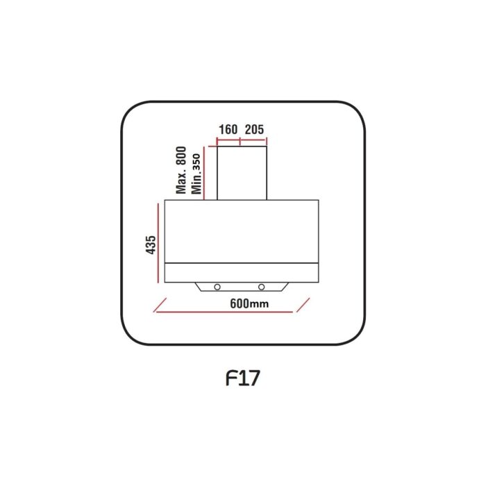 White Daisy Mod F17 Siyah Davlumbaz - Görsel 5