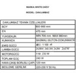 White Daisy Gusto Siyah Piramit Davlumbaz - Görsel 4