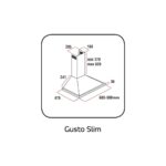 White Daisy Gusto Beyaz Piramit Davlumbaz - Görsel 3