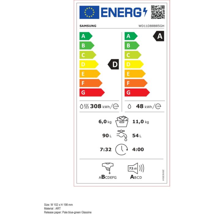 Samsung WD11DB8B85GHAH Kurutmalı Çamaşır Makinesi - Görsel 2
