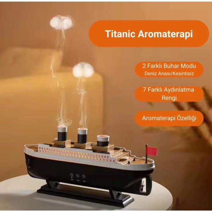 Serreha Titanic Gemi Modeli   Aromaterapi Hava Nemlendirici - Görsel 2