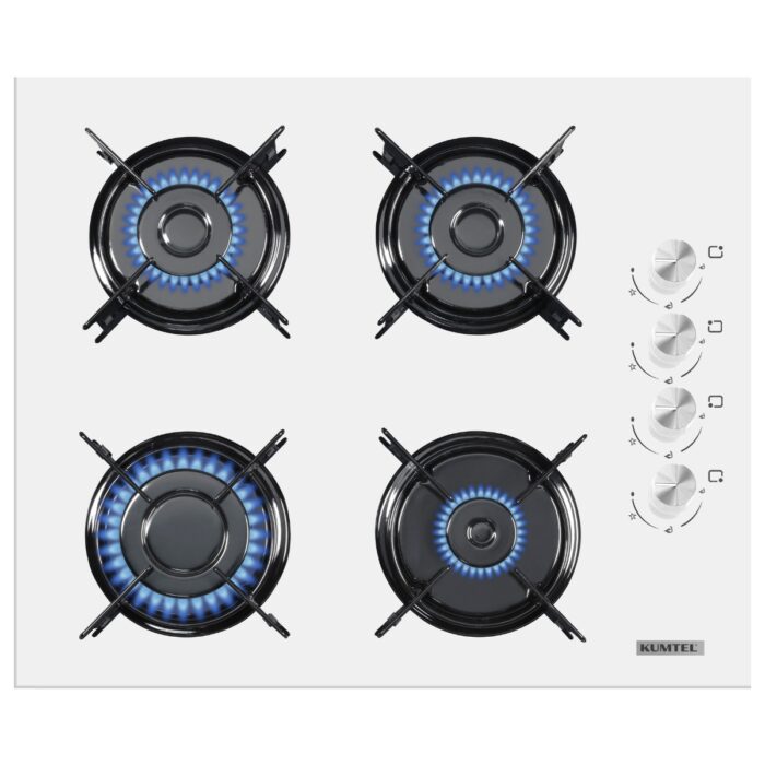 Kumtel Home Basic Beyaz Cam Ankastre Set - Görsel 3