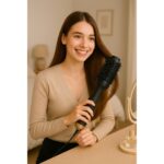 One Step Saç Şekillendirici ve Saç Düzleştirici Fön Tarağı Yeni Model Gold Renk 1200W - Görsel 2