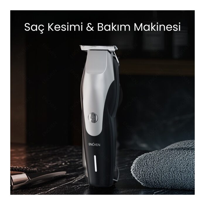 Enchen Humming Bird Siyah Hassas Kesim Şarjlı Saç Ve Tıraş Makinesi - Görsel 1