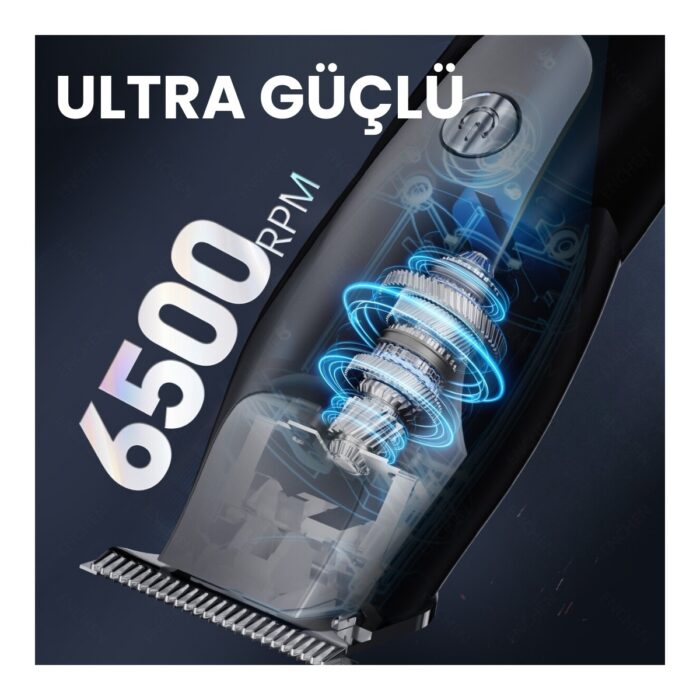 Enchen Humming Bird Siyah Hassas Kesim Şarjlı Saç Ve Tıraş Makinesi - Görsel 3
