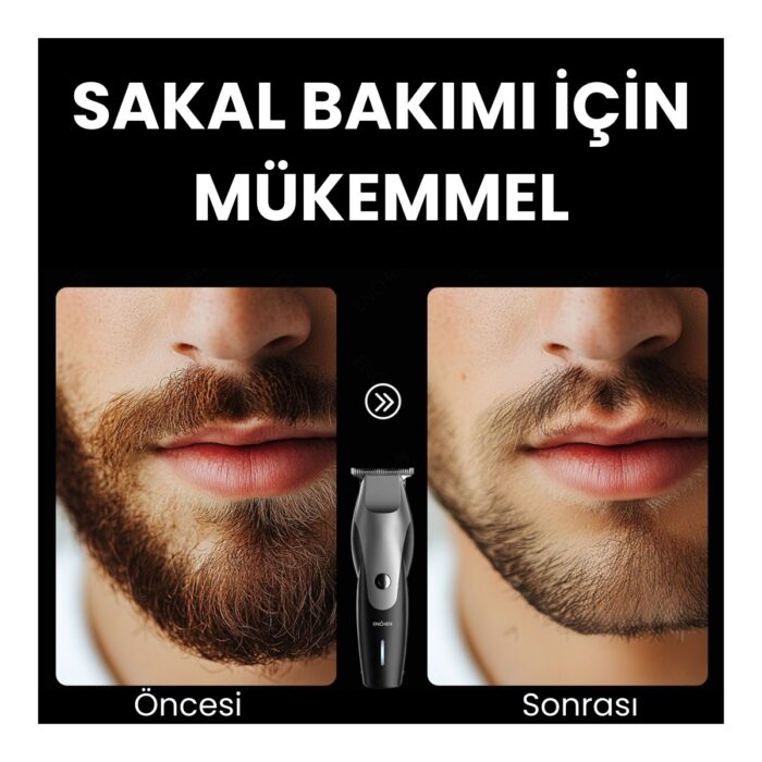 Enchen Humming Bird Siyah Hassas Kesim Şarjlı Saç Ve Tıraş Makinesi - Görsel 4