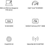 HP Victus Gaming 15 Intel Core i5 12500H 16GB 512GB SSD RTX4060 Freedos 15.6" Taşınabilir Bilgisayar B03C7EA - Görsel 4