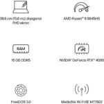 HP Victus 15-FB3006NT AMD Ryzen 9 8945HS 16GB 1TB SSD RTX4060 Freedos 15.6" Taşınabilir Bilgisayar B82WCEA - Görsel 4