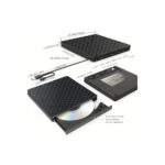 CoverZone 7in1 Harici USB 3.0 ve Type-C Dvd-Rom Dvd-Rw Optik Sürücü, USB ve Type C Kablolu, Pc, Tablet, DVD Player, Desenli Tasarım Ultra Slim CD Rom Okuyucu CV440 - Görsel 5