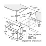 Bosch HUA736EV0T Ankastre Fırın Buhar Destekli Beyaz - Görsel 3