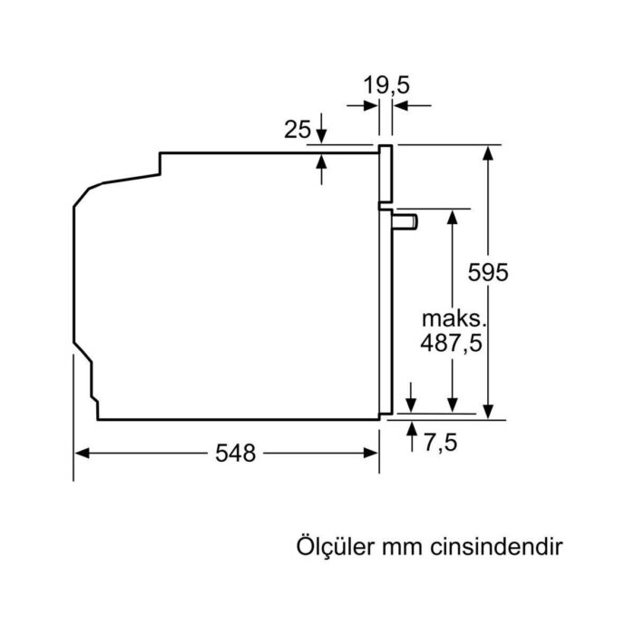 Bosch HUA736EV0T Ankastre Fırın Buhar Destekli Beyaz - Görsel 4