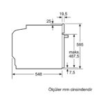 Bosch HUA736EN0T Ankastre Fırın Buhar Destekli Antrasit Gri - Görsel 3