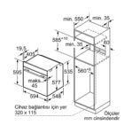 Bosch HUA736EA0T Ankastre Fırın Buhar Destekli Siyah - Görsel 3