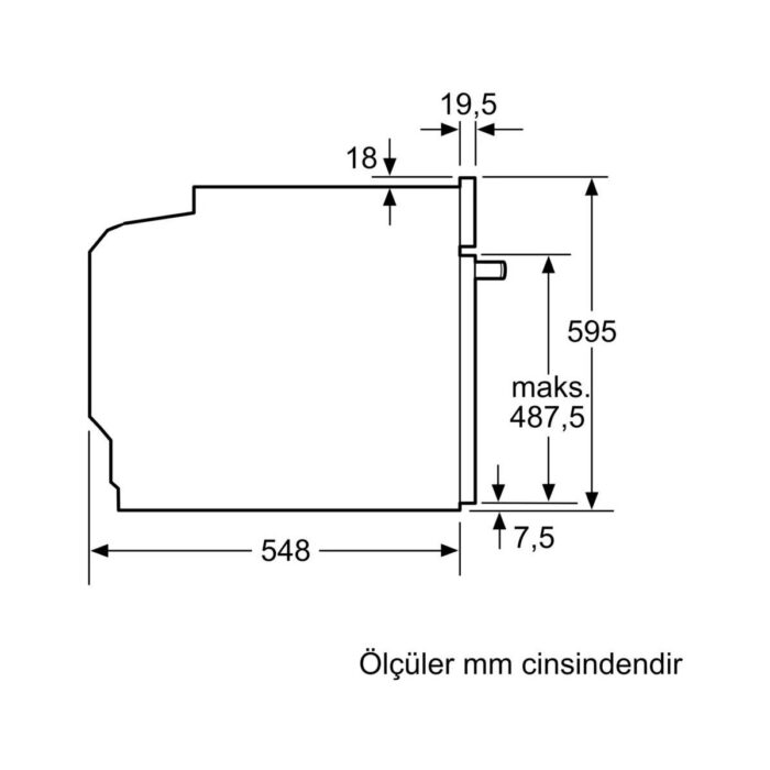 Bosch HUA736EA0T Ankastre Fırın Buhar Destekli Siyah - Görsel 4