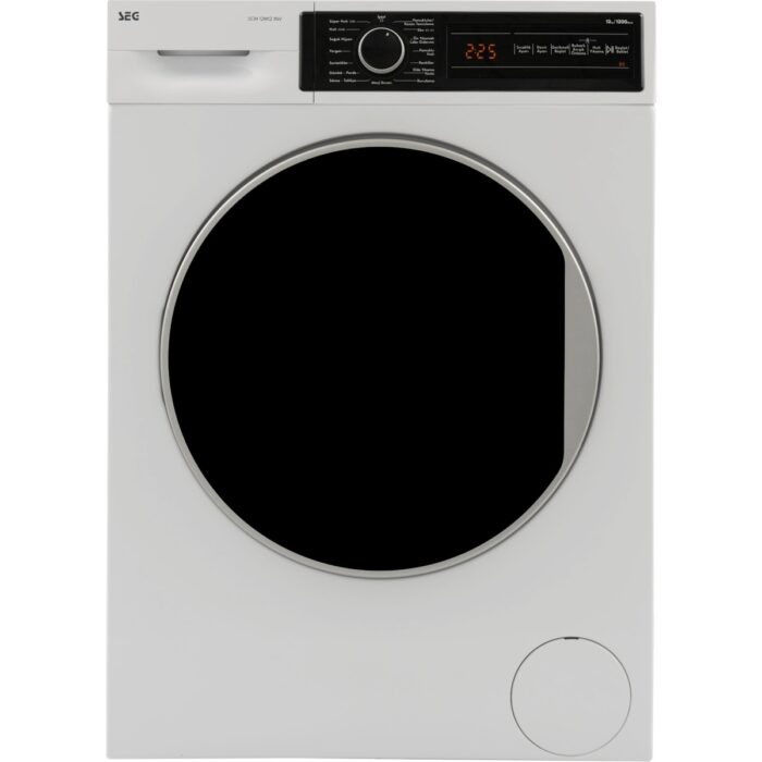 110001007919872.jpg SEG Scm 12M12 Inv SEG 12 Kg 1200 Devir Inverter Buharlı Yıkama Özellikli Çamaşır Makinesi - Görsel 1