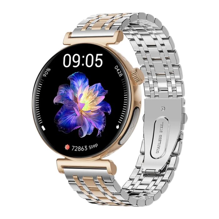 110001007968544.jpg Spovan Papillon 4 Tansiyon Şeker Amoled Türkçe Kadın Akıllı Saat - Görsel 1