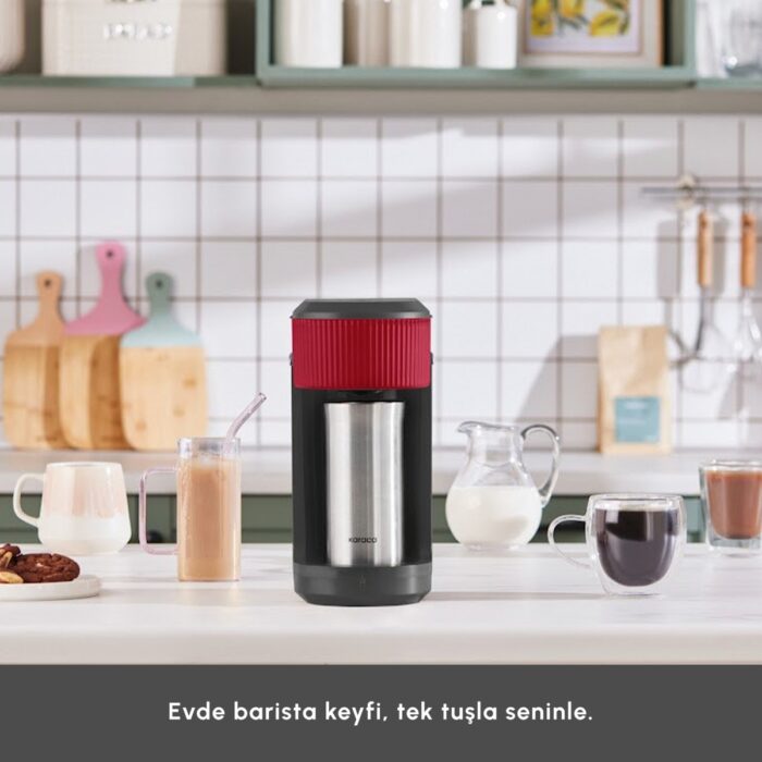 Karaca Mono Black Filtre Kahve Makinesi Cherry Red - Görsel 4