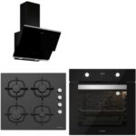 Silverline Siyah Cam Ankastre Set 3490 - CS5343B01 - BO6502B01