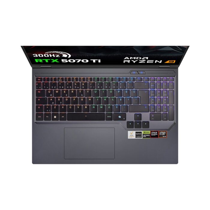 Game Garaj Slayer R9T3D-5070TI C2 Amd Ryzen 9 9955HX3D 64GB Ram 2tb SSD RTX5070TI 16" Qhd IPS 300Hz Freedos Gaming Laptop - Görsel 4