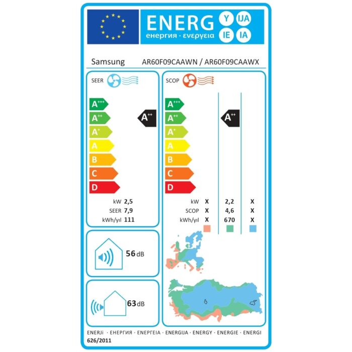 Samsung AR60F09CAAW/SK 9000 Btu Windfree™ Premium Plus Inverter Duvar Tipi Klima - Görsel 4