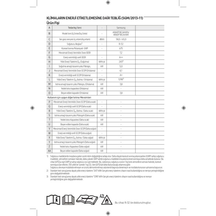 Samsung AR60F18CAAW/SK 18000 Btu Windfree™ Premium Plus Inverter Duvar Tipi Klima - Görsel 5