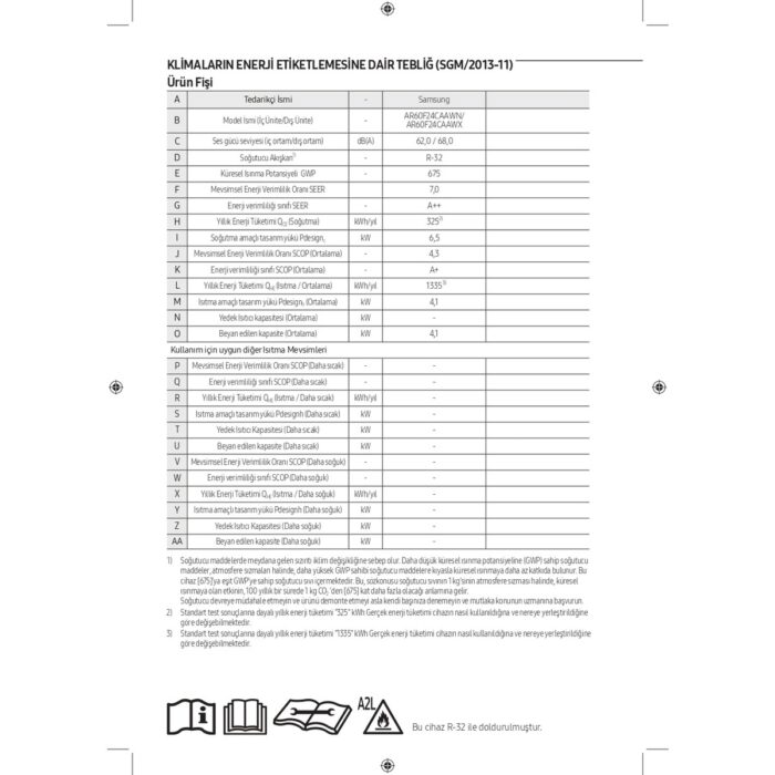 Samsung AR60F24CAAW/SK 24000 Btu Windfree™ Premium Plus Inverter Duvar Tipi Klima - Görsel 5