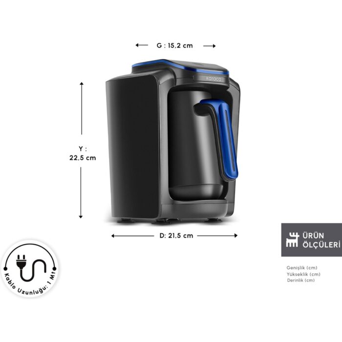 Karaca Hatır Neo Türk Kahve Makinesi Azure Blue - Görsel 2