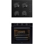 Luxell 2 Li Siyah Cam Set (Ocak-Fırın)