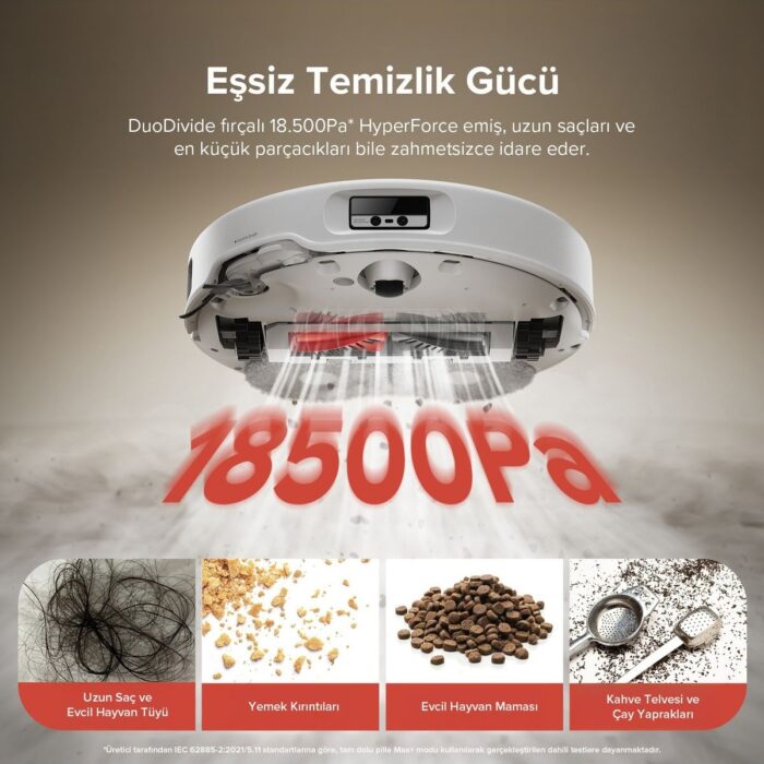 Roborock Qrevo Curv Akıllı Robot Süpürge Beyaz - Görsel 3