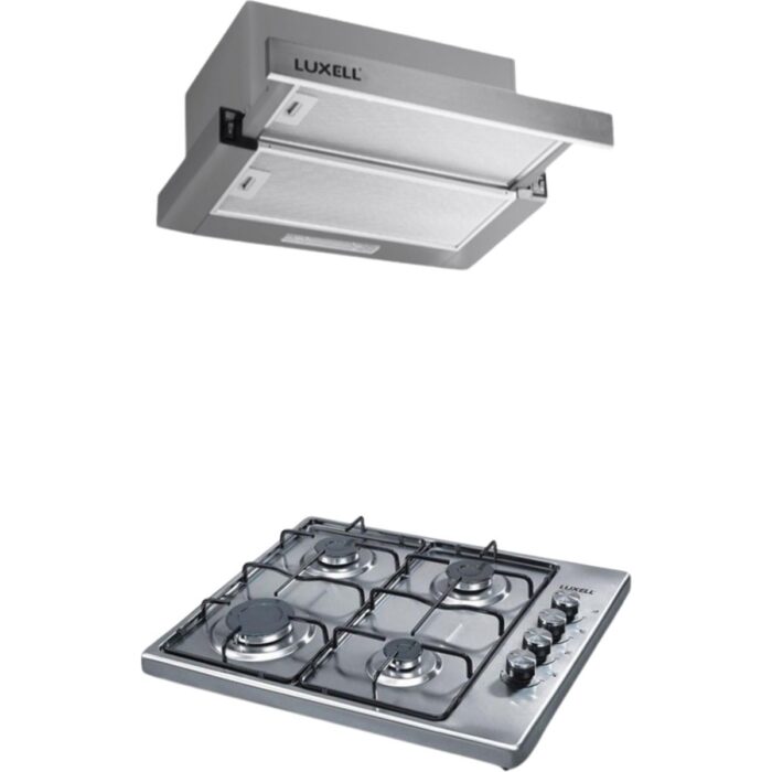 110001019165501.jpg Luxell 2'li İnox Emaye Set (Aspiratör-Ocak) - Görsel 1