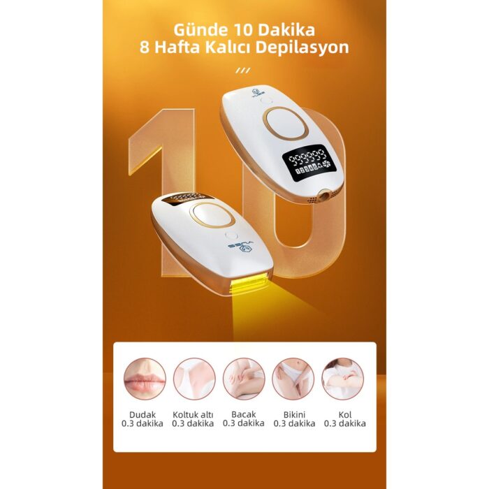 Yues Ipl Lazer Epilasyon 999.999 Atım Otomatik/manuel Dokunmatik Ekran Vücut Yüz Epilasyon Cihazı - Görsel 4