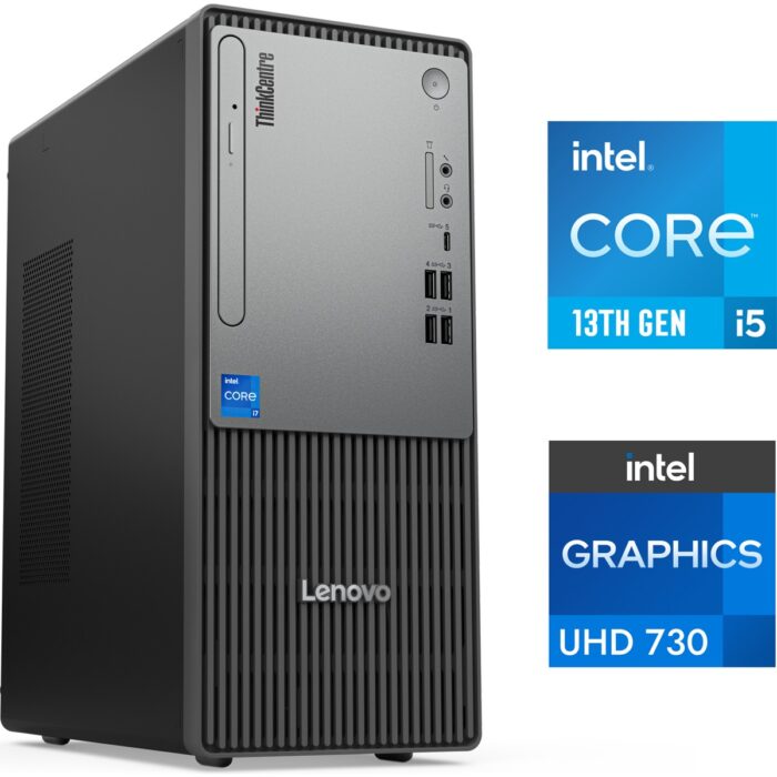 110001021440040.jpg Lenovo Thinkcentre Neo 50T Gen 5 I5-13400 16GB 512GB SSD W11P Masaüstü Bilgisayar 12UB000BTR 013 - Görsel 1