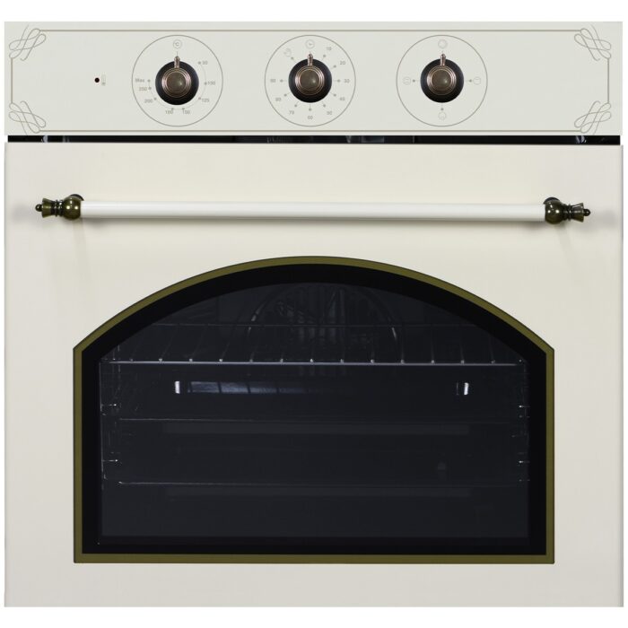 110001022792430.jpg Kumtel Rustik Bej Cam Ankastre Fırın 4 Prog. B66-SF3(MT) - Görsel 1