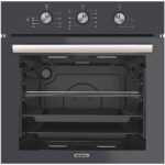 Kumtel Antrasit (Gri) Cam Ankastre Fırın B66-S2 MT