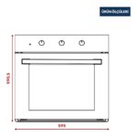 Kumtel Magic cam Ankastre Fırın 8 prog. B66-SF2(MT) - Görsel 3