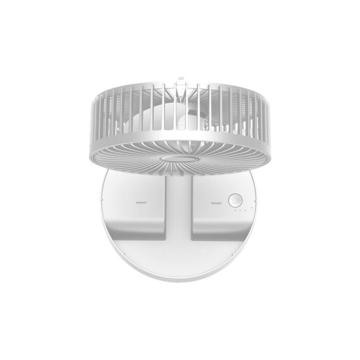 Kiwi KFAN-7608 Şarjlı Beyaz Ayarlanılabilir Mini Fan Masa Üstü Vantilatörü USB Soğutucu Sessiz El Fanı - Görsel 3